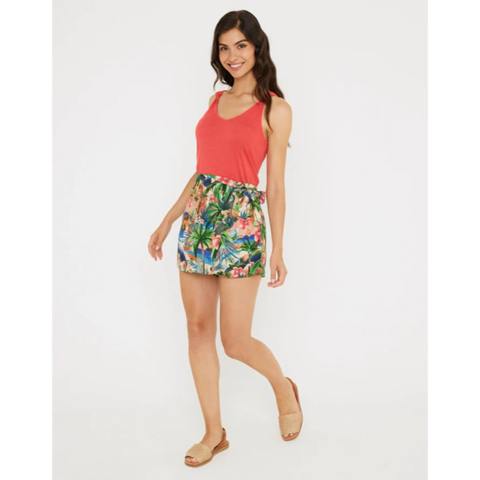 Falda Pantalón Multicolor - Ella
