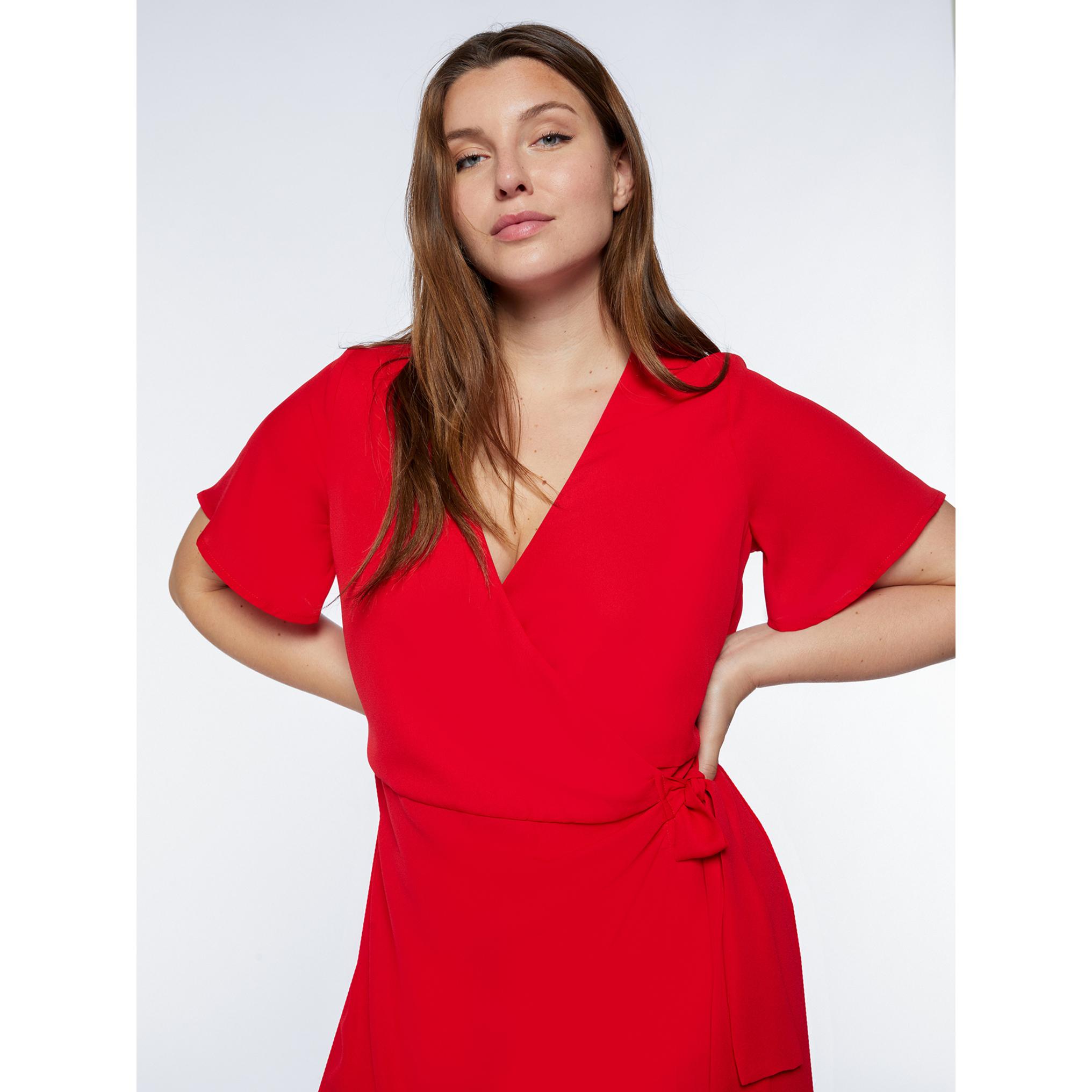 Fiorella Rubino - Wrap dress rosso - Rosso