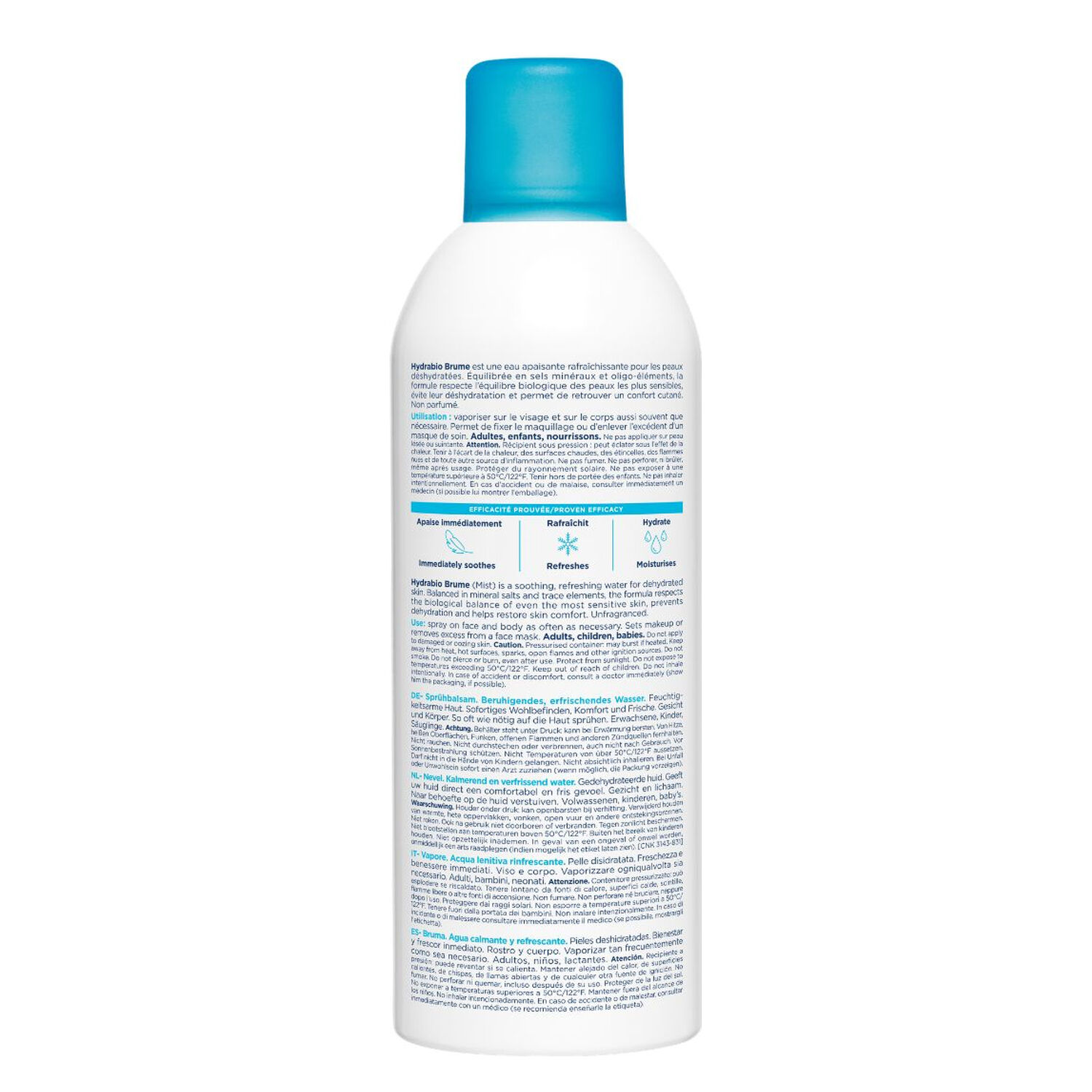Hydrabio Brume - Eau Apaisante Rafraîchissante - Peaux Sensibles Déshydratées 300 ml