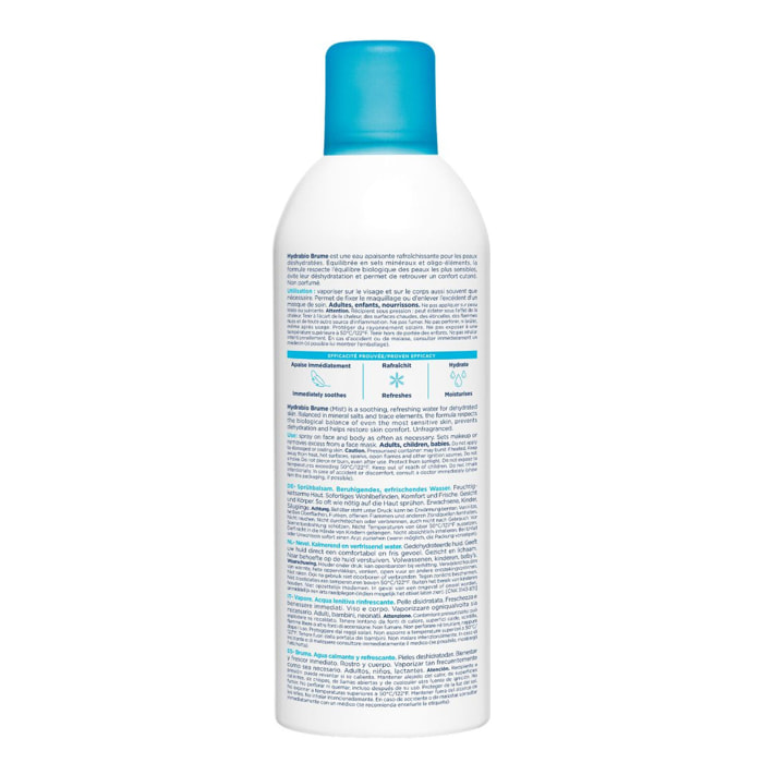 Hydrabio Brume - Eau Apaisante Rafraîchissante - Peaux Sensibles Déshydratées 300 ml
