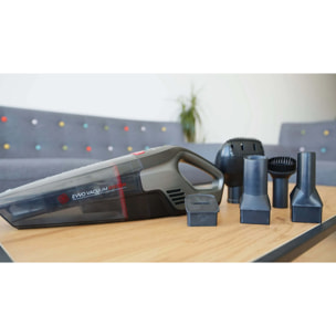 EVVO Aspirador de mano Ai6, Sin Cables, Potente 22V, 25 minutos de autonomía, batería 2200 mah, Accesorios mascotas, esquinas y líquidos