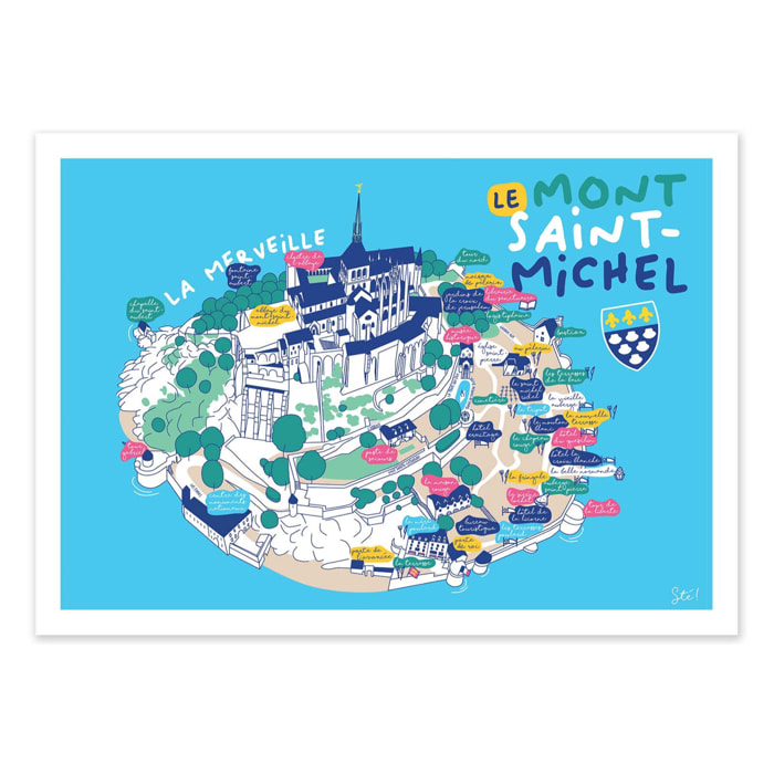 Affiche - Mont Saint-Michel - Sté!