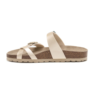 SANDALIA BABUNKERS DORADO