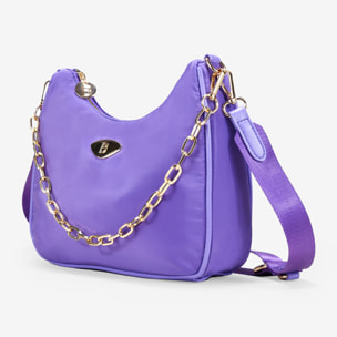 Bolso bandolera lila con monedero