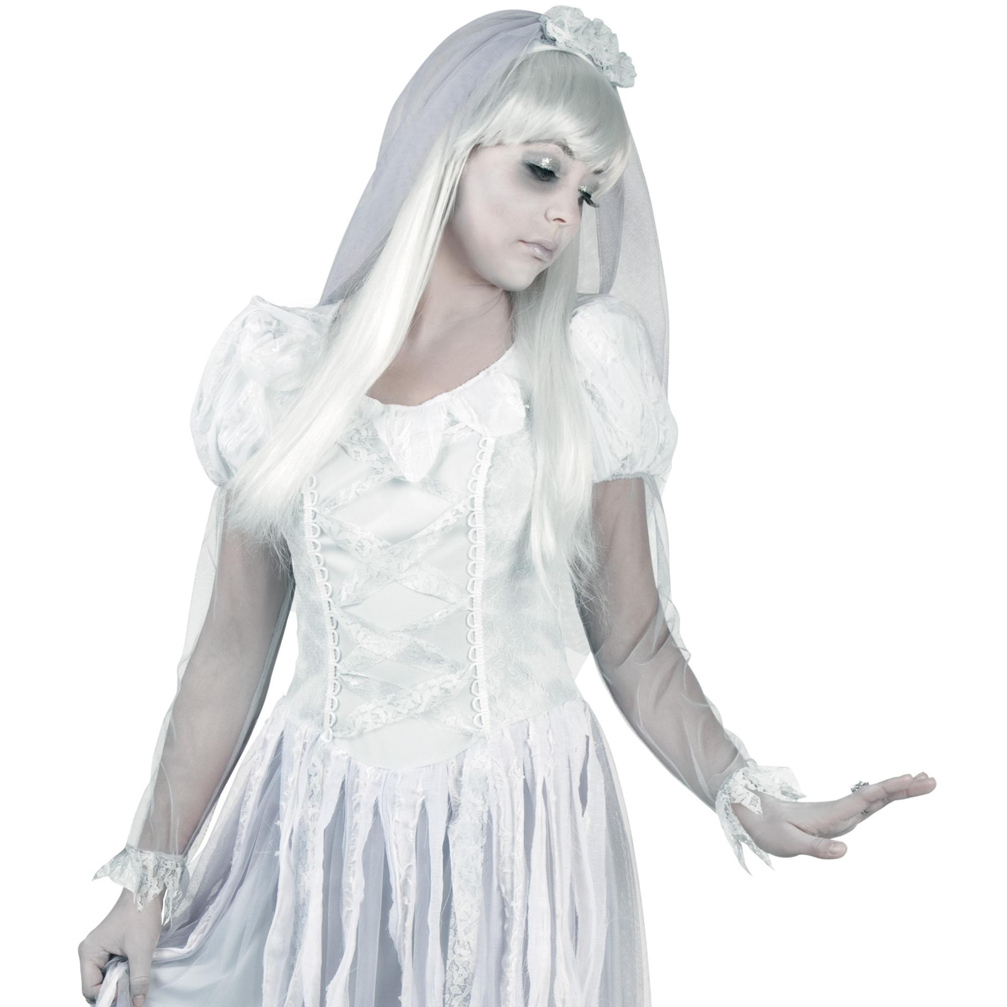 Costume Halloween Donna Sposa Fantasma Ghost Bride Taglia 36-38