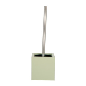 Brosse Wc avec support MDF & Inox Vert Amande MSV