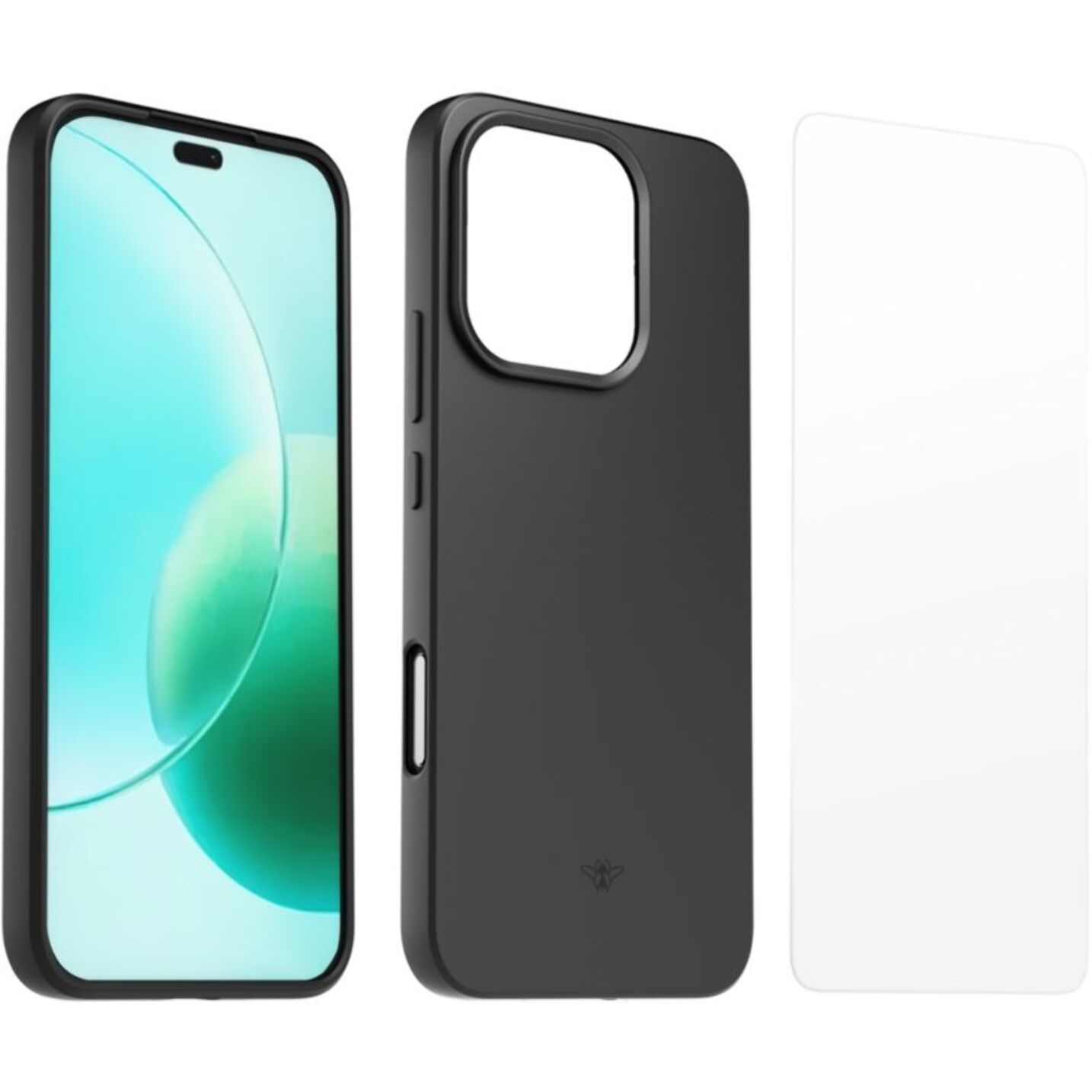 Coque CASR Honor 400 Lite coque Noir + verre trempé