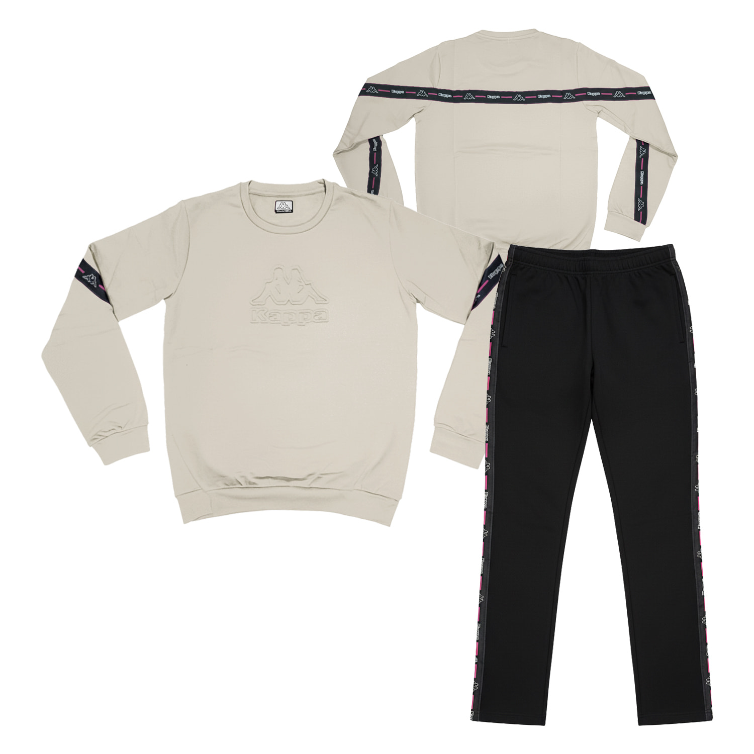 Tuta Bimba KAPPA 3 - 7 Anni Cotone Felpato