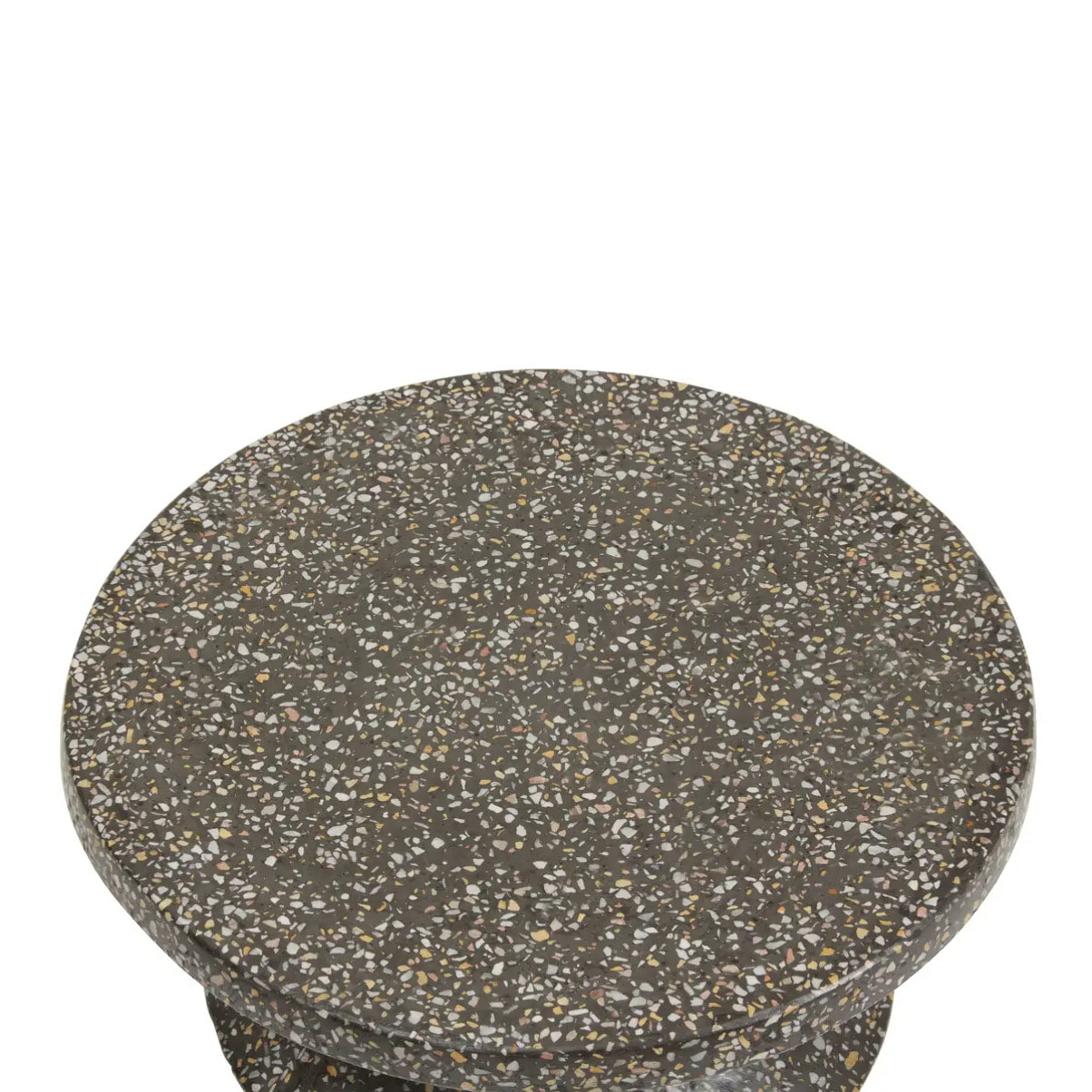Table d'appoint de jardin Alturio D35cm noir