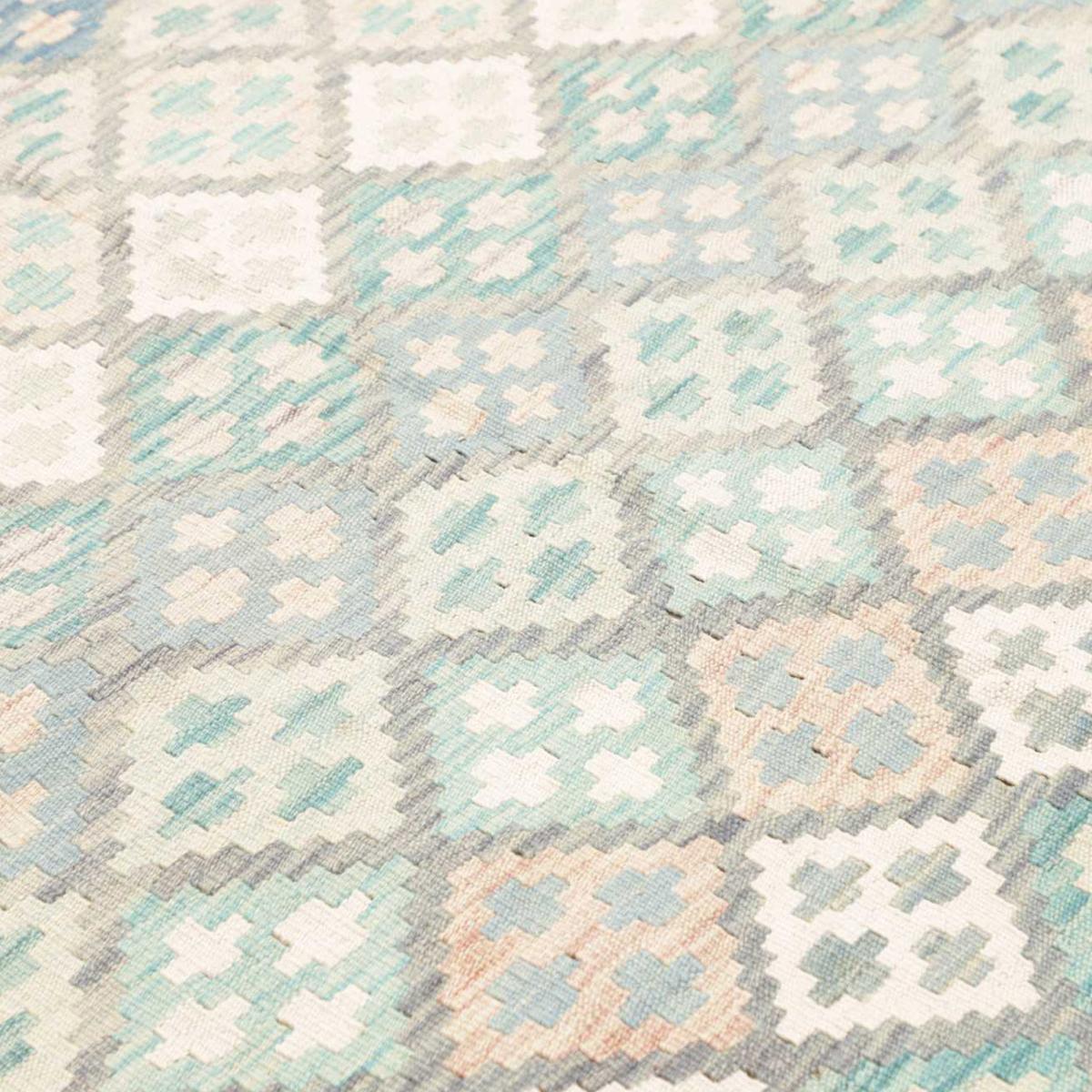 Tapis kilim géométrique, tissé plat en laine, ONERUKI