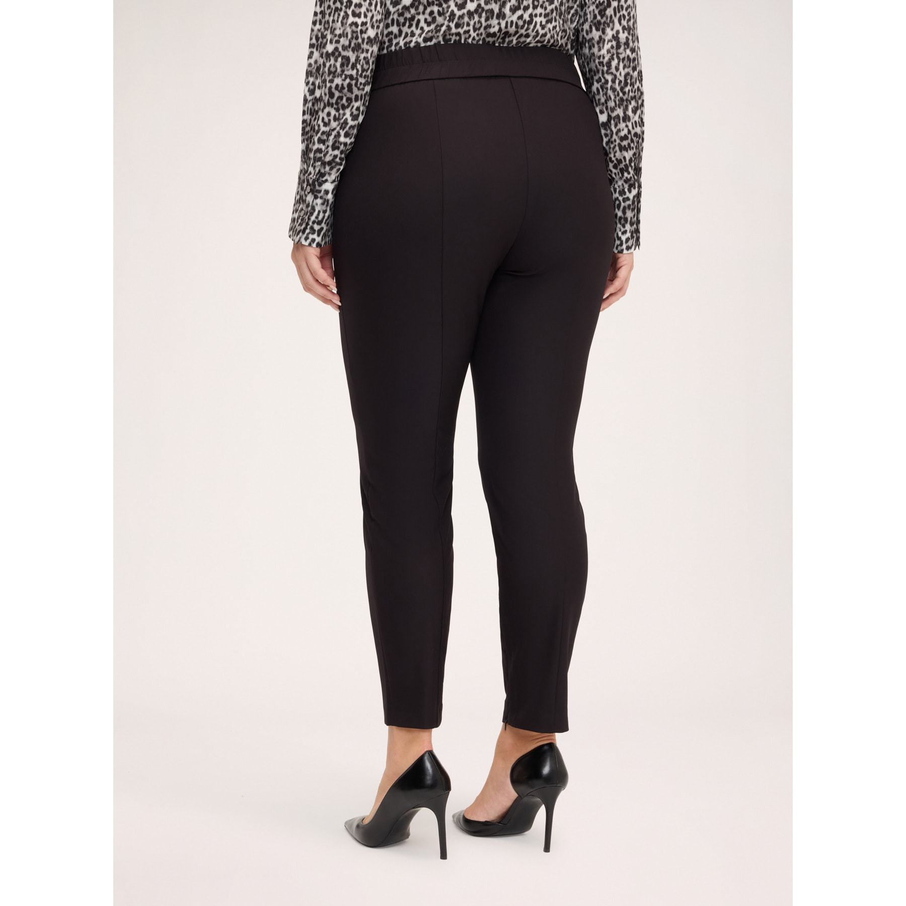 Fiorella Rubino - Pantaloni skinny con zip al fondo - Nero