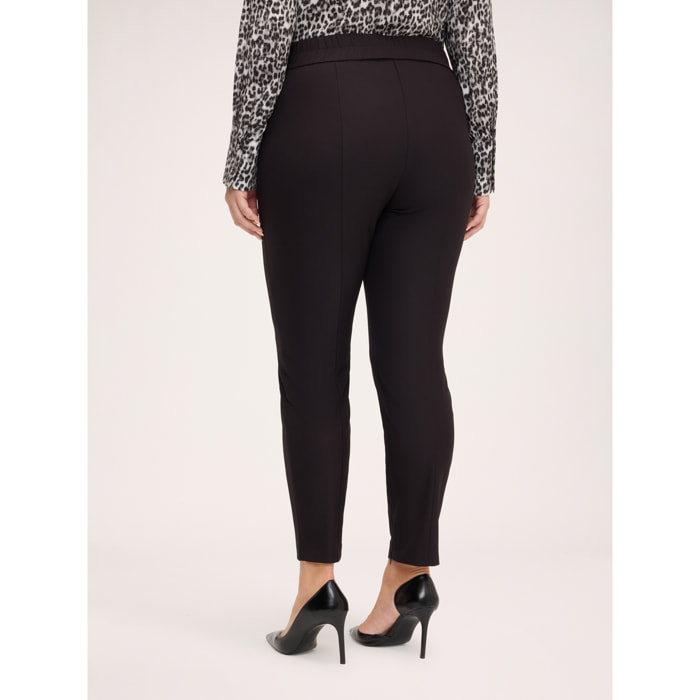 Fiorella Rubino - Pantaloni skinny con zip al fondo - Nero
