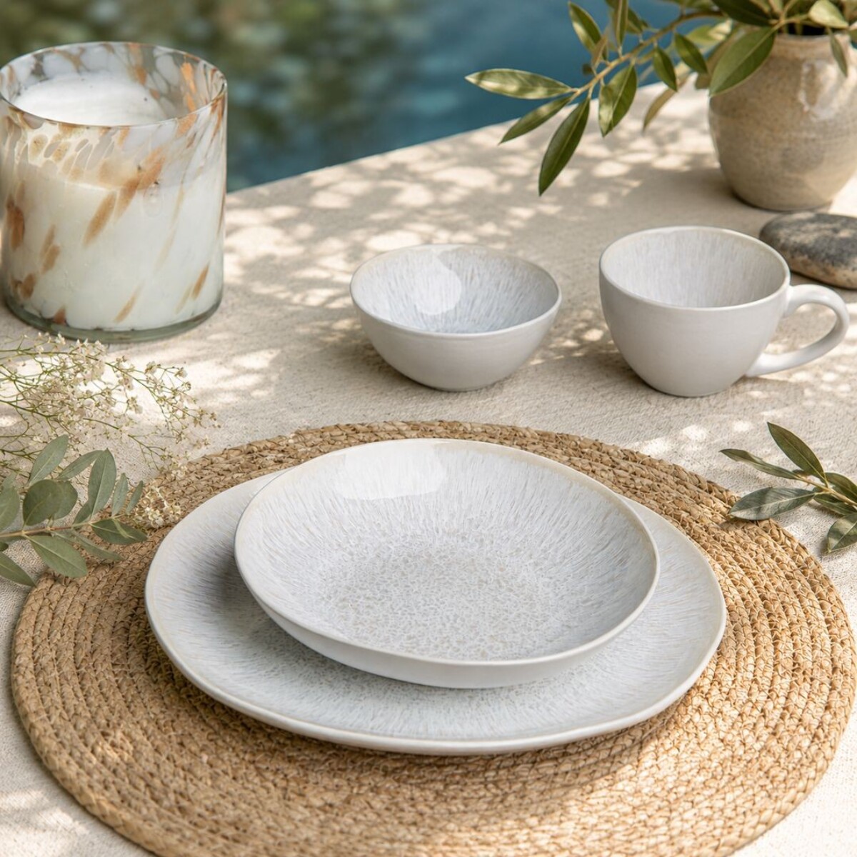 Lot de 6 assiettes creuses, NUAGE