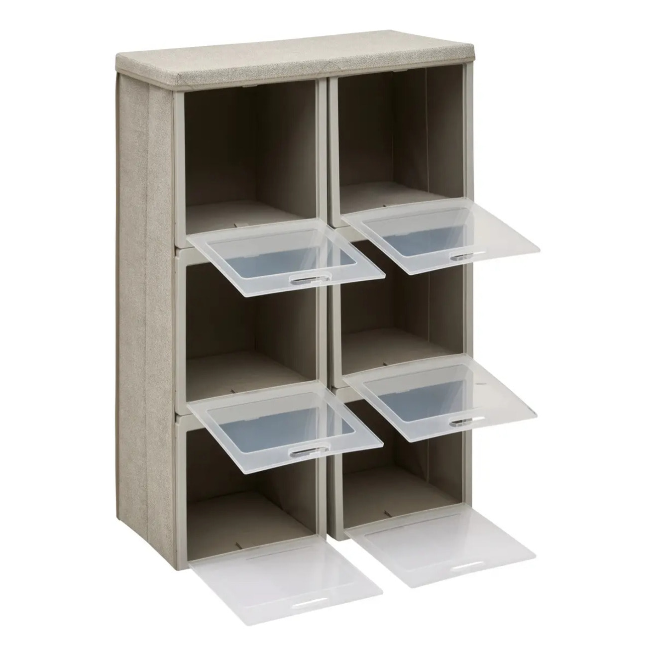 Rangement 6 cases pliable Cube'N Door 61x91cm beige