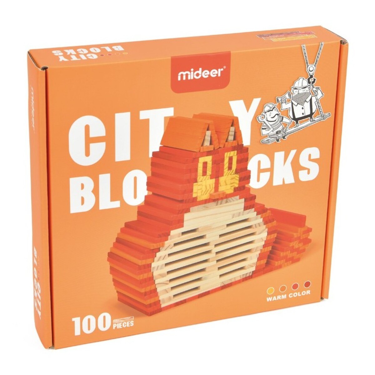 CITY BLOCKS -WARM COLOR - CONSTRUCCIONES DE MADERA