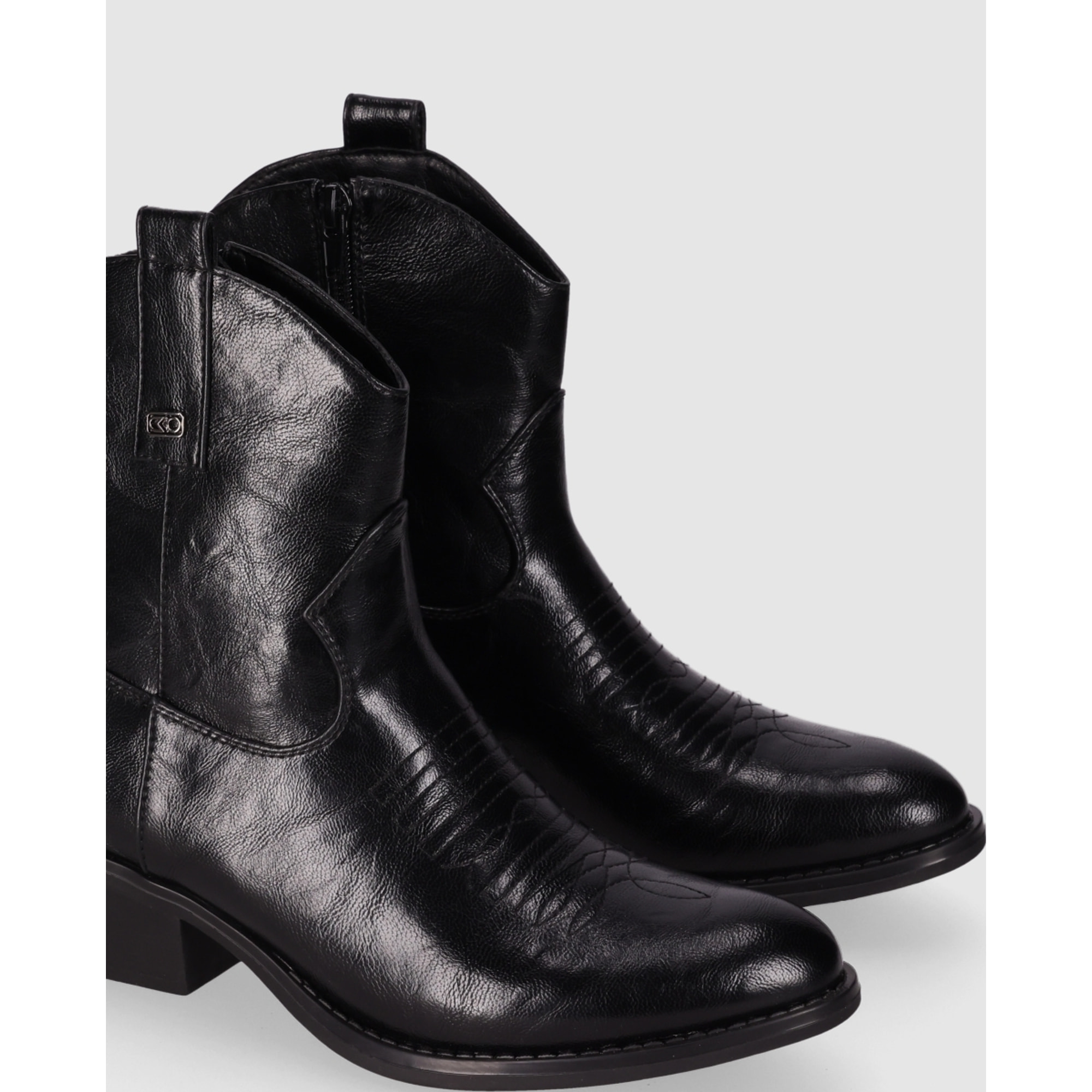 Botines - Negro - Tacón: 5 cm