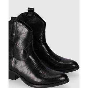 Botines - Negro - Tacón: 5 cm