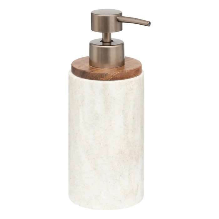 Distributeur à savon "Côme" effet travertin
