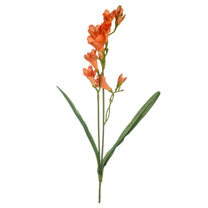 Fresia Composta Da 2 Fiori. Altezza 58 Cm - Pezzi 12 - 10X69X3cm - Colore: Arancio - Bianchi Dino - Fiori Artificiali