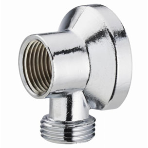 Applique chromée mâle M1/2' (15x21) sortie femelle F1/2' (15x21) NOYON & THIEBAULT - 822ML-15CC1