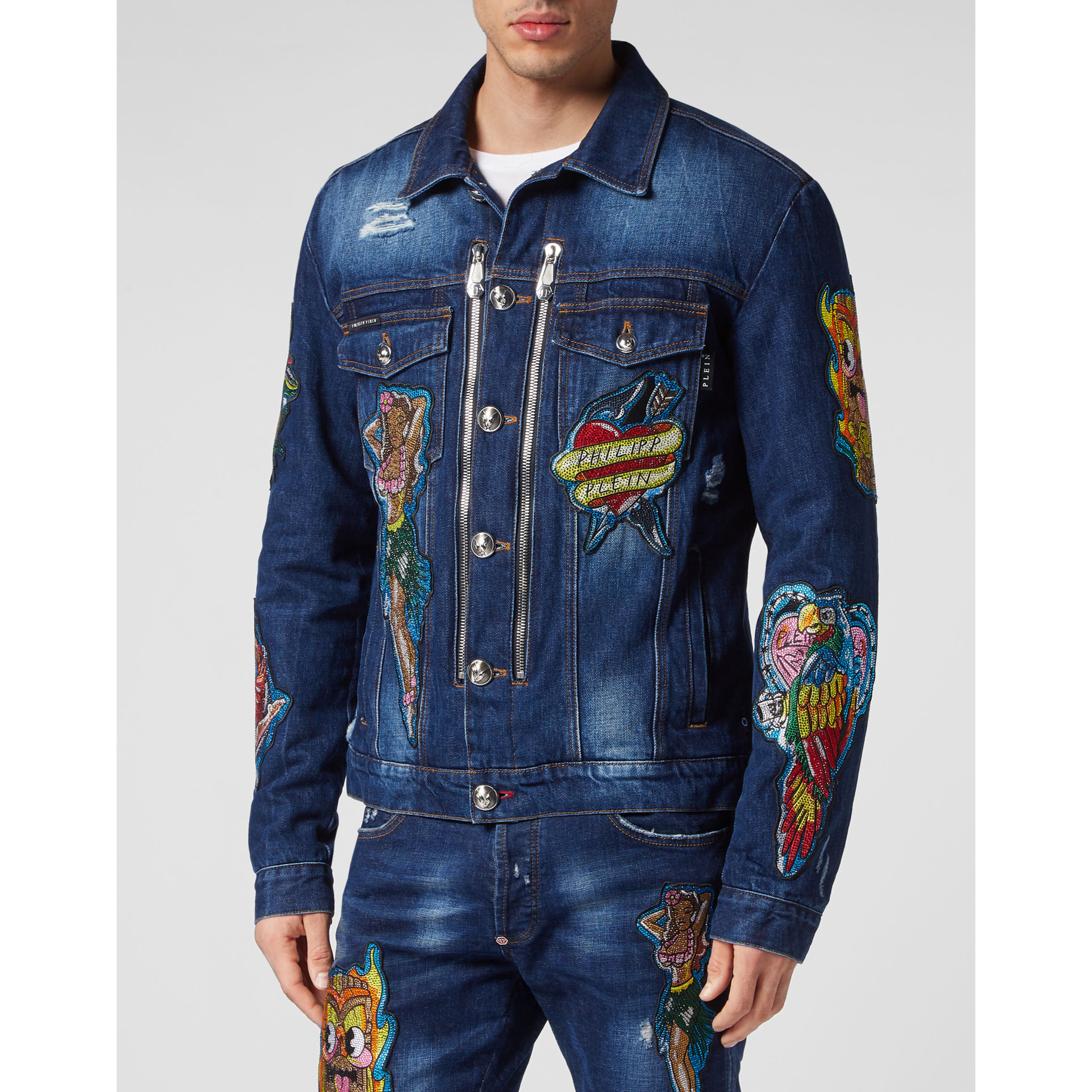 PHILIPP PLEIN Denim Jacket HAWAII