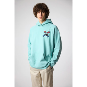 SUDADERA CON CAPUCHA CLASSIC ACQUA