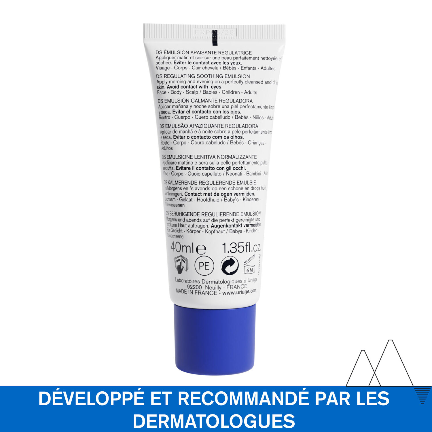 DS - Émulsion Apaisante Régulatrice - Diminue Les Squames & Purifie 40 ml