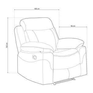 Sillón relax Nellie Piedra