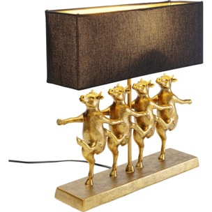 Lampe vaches cancan dorées Kare Design