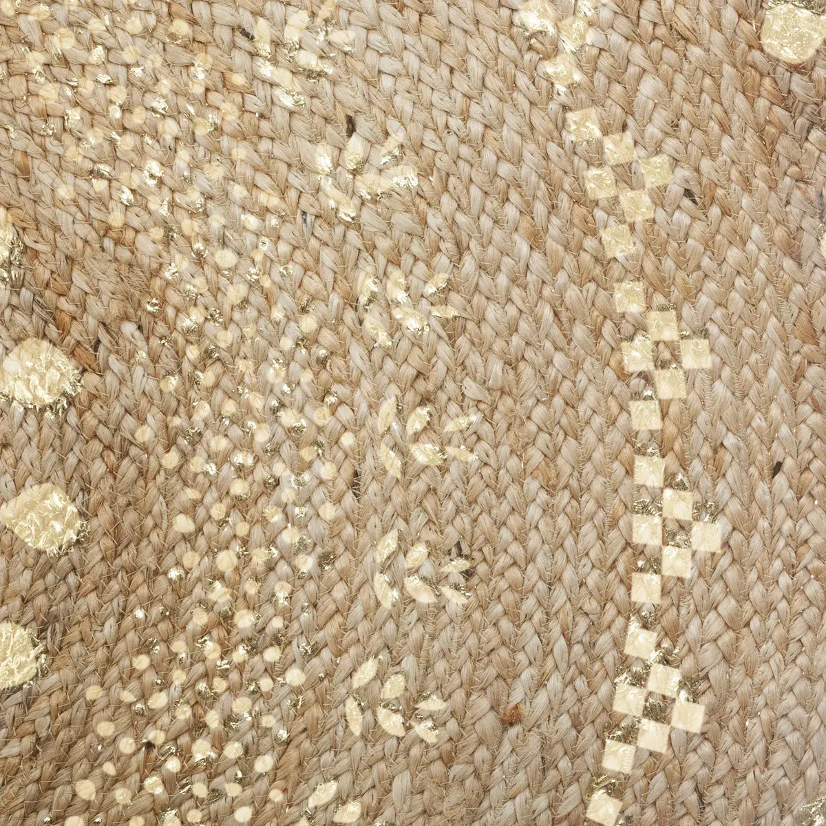Tapis "Shine" jute doré D115cm