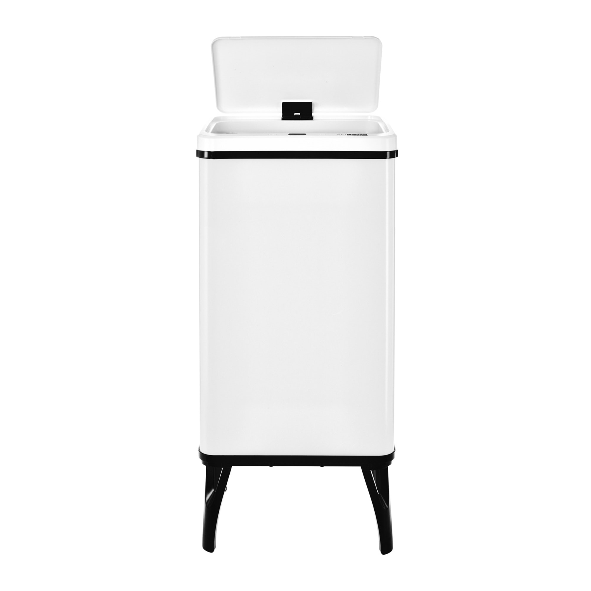 Well home - cubo de basura inteligente con apertura automática y contacto manual en color blanco.