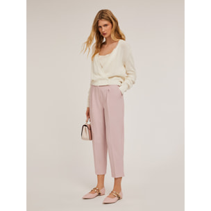 Motivi - Pantaloni con pieghe - Rosa