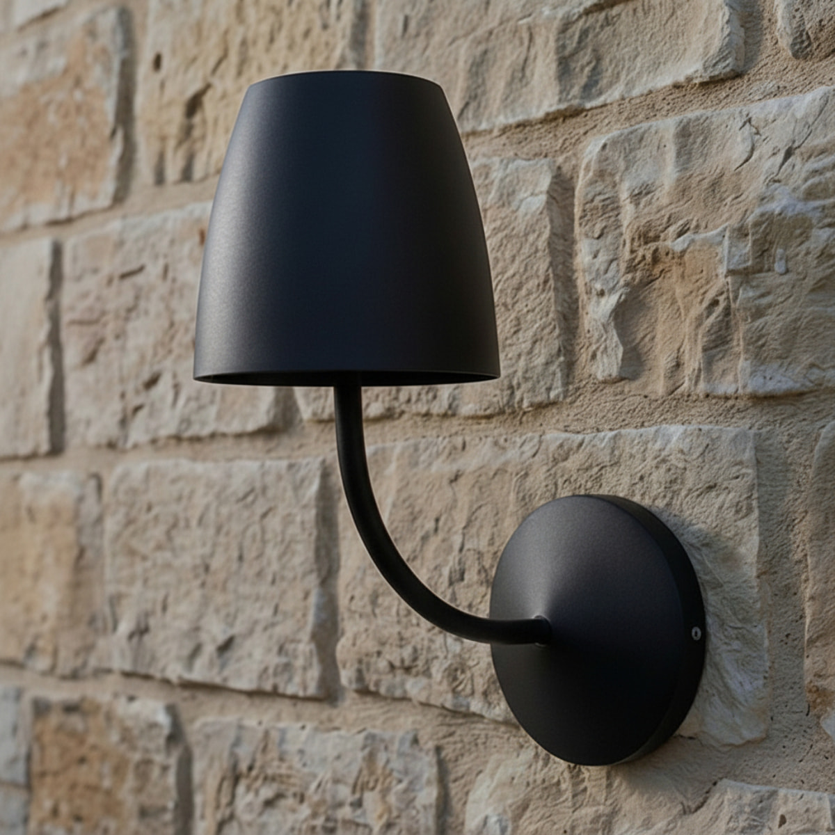 Forlight Eclipta II aplique negro con luz led blanco cálido 3000K