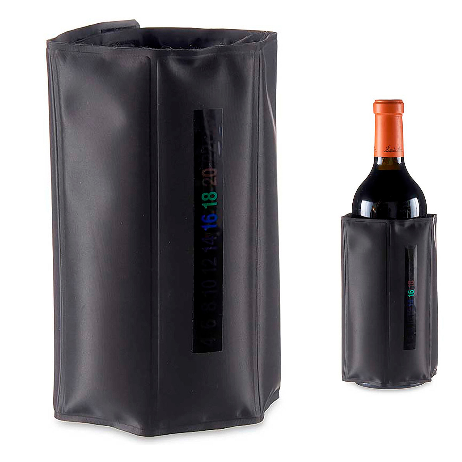 DAM COPERCHIO REFRIGERATORE PER VINO CON TERMOMETRO 35,5x17,3x0,2 Cm. Colore nero