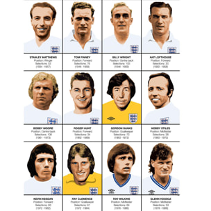Affiche - Legends of England Football team - Olivier Bourdereau