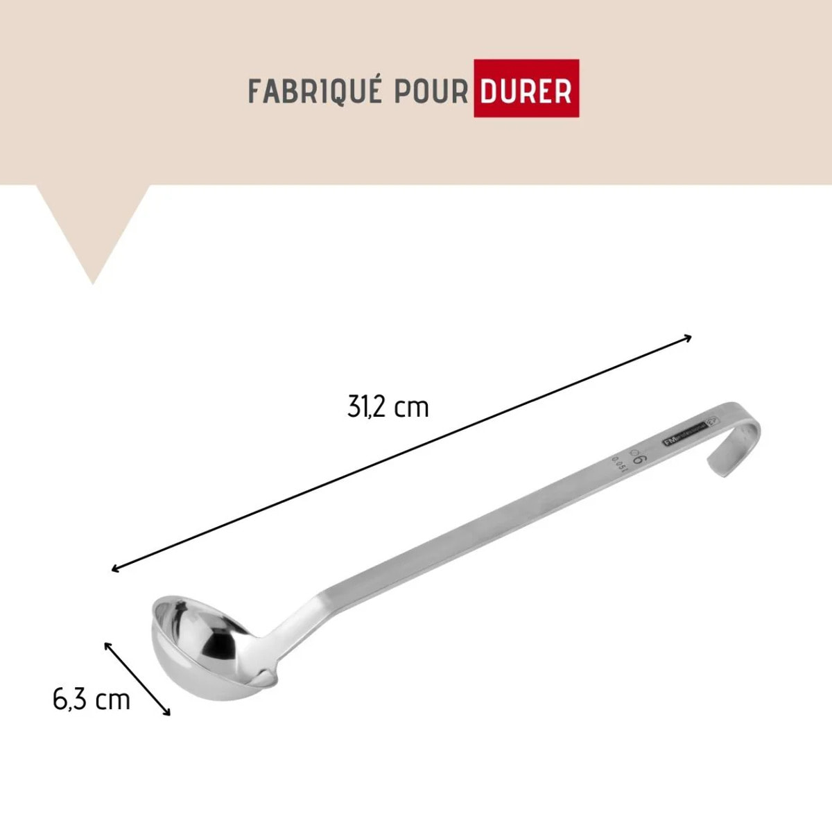 Louche de cuisine inox 31,2 cm FM Professional Divers