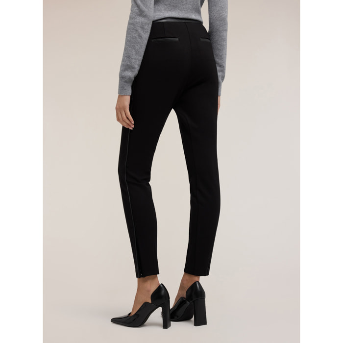 Motivi - Pantaloni skinny in punto milano - Nero