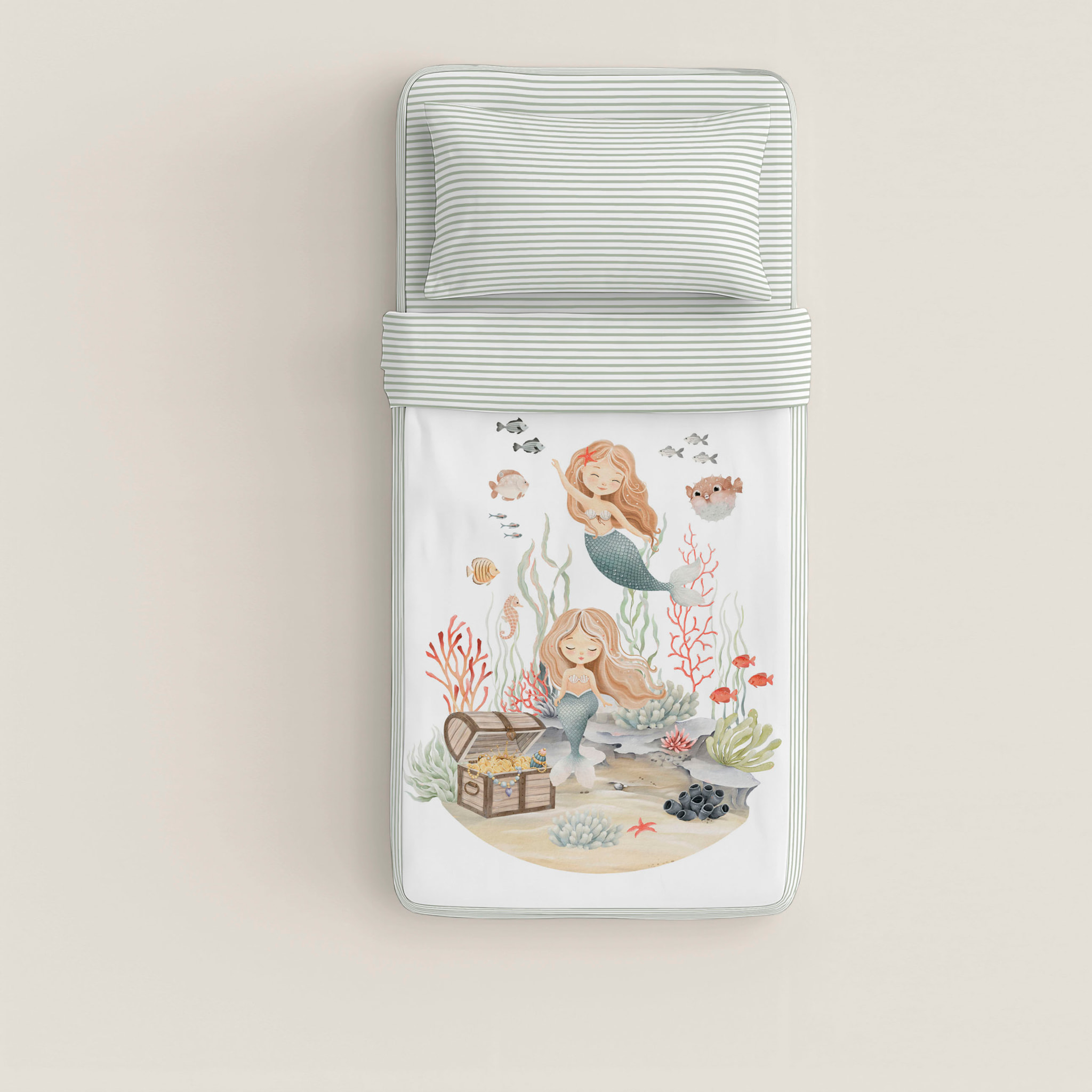 Cool Kids - Saco Nórdico Estampado - Infantil - Con cremallera - Incluye 1 Funda de Almohada - 100% Algodón - Athina