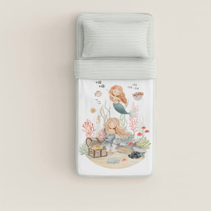 Cool Kids - Saco Nórdico Estampado - Infantil - Con cremallera - Incluye 1 Funda de Almohada - 100% Algodón - Athina