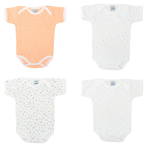 Pack 4 Body Basico Manga Corta