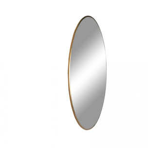 Jersey - Miroir rond en métal ø40cm : Couleur - Laiton.