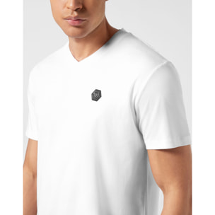 PHILIPP PLEIN T-Shirt V-Neck Ss HEXAGON