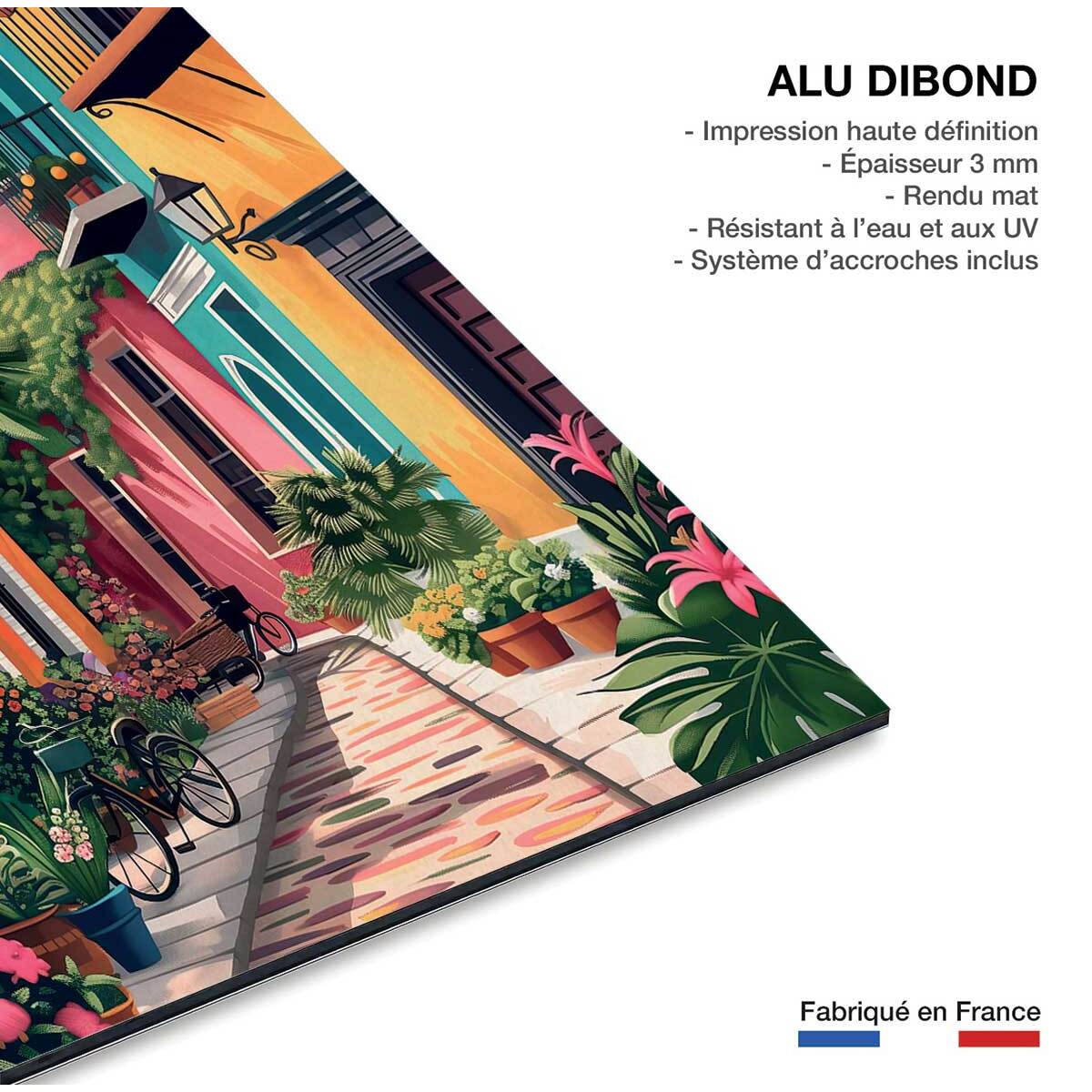 Tableau architecture maisons du sud  Tableau alu Dibond