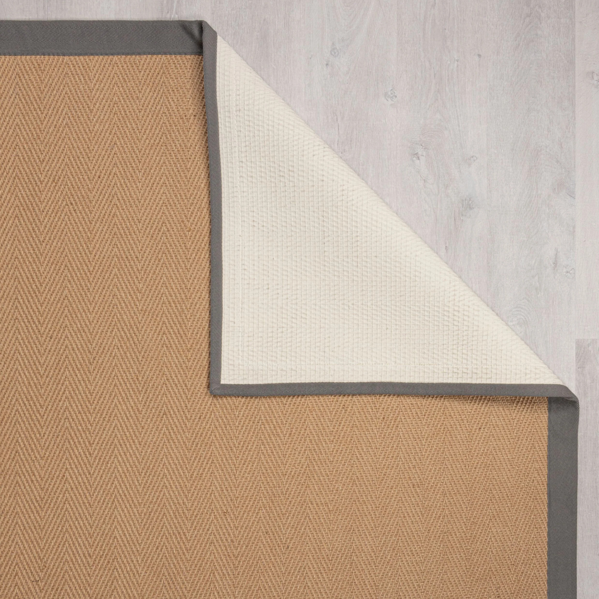 Tapis en jute antiderapant de couloir KIRA