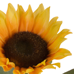 Girasole Piccolo. Altezza 66 Cm - Pezzi 12 - 12X66X12cm - Colore: Giallo - Bianchi Dino - Fiori Artificiali