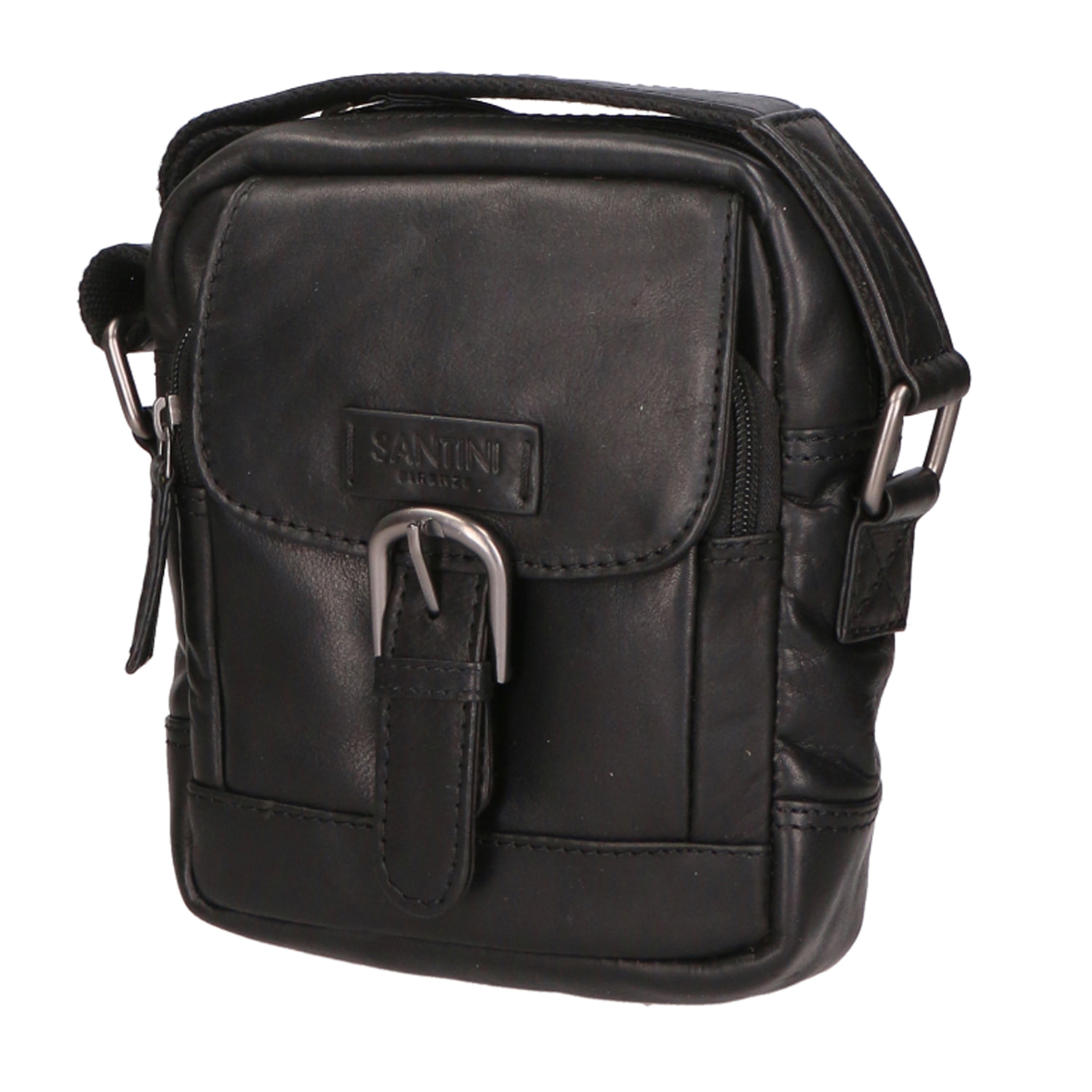 Borsa a tracolla unisex In Vera pelle Made in India 15x19x5 cm