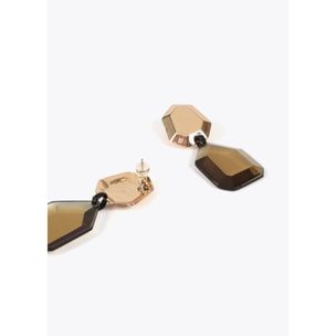 Orecchini geometrici combinati