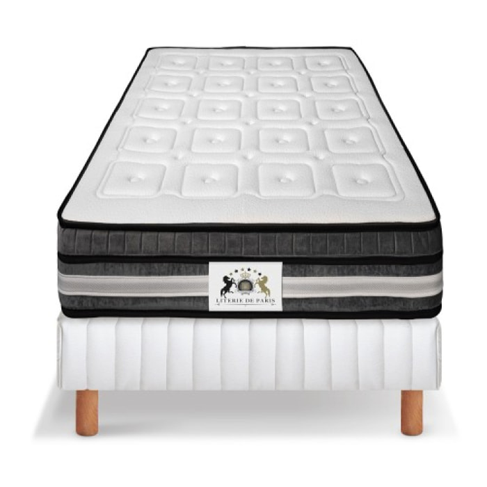 ENSEMBLE LE BRIGHTON - Matelas 1 Place + Sommier