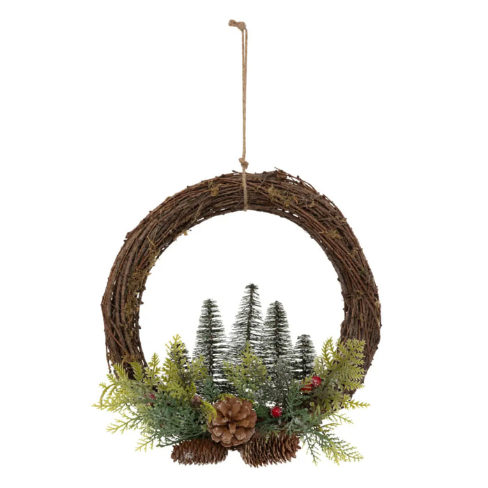 Couronne sapins D.30cm