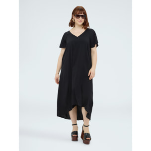 Fiorella Rubino - Vestito lungo in viscosa - Nero